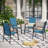 Alyah Stacking Aluminum Patio Dining Armchair-1523490422