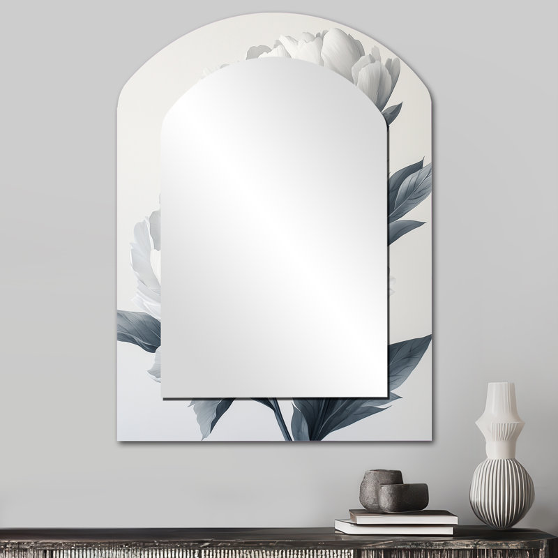 Minimalisme ombragé pivoines fleurs II, 34 po x 25 po