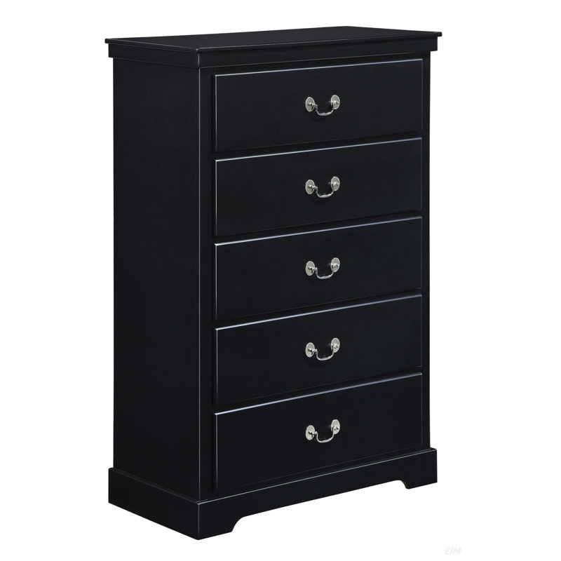 Commode 5 pièces Classic Traditional, Noir