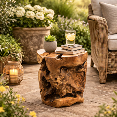 Burruss Solid Wood Accent Stool
