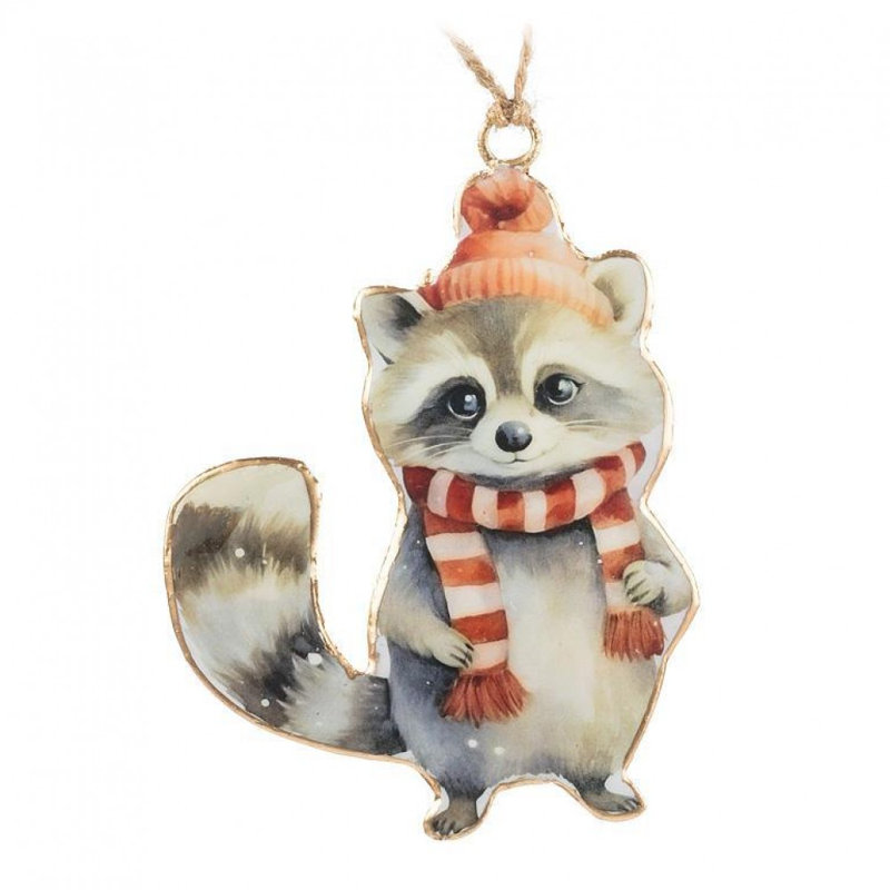 Ornement Winter Raccoon