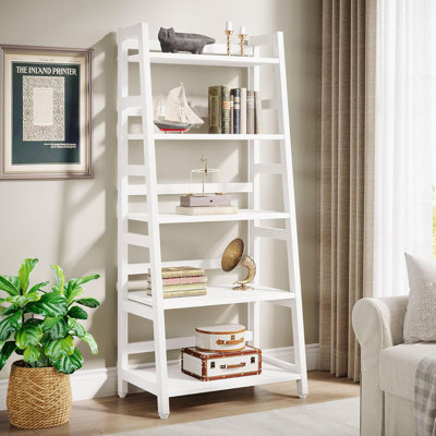Ladder Bookcase 5-Tier Bookshelf