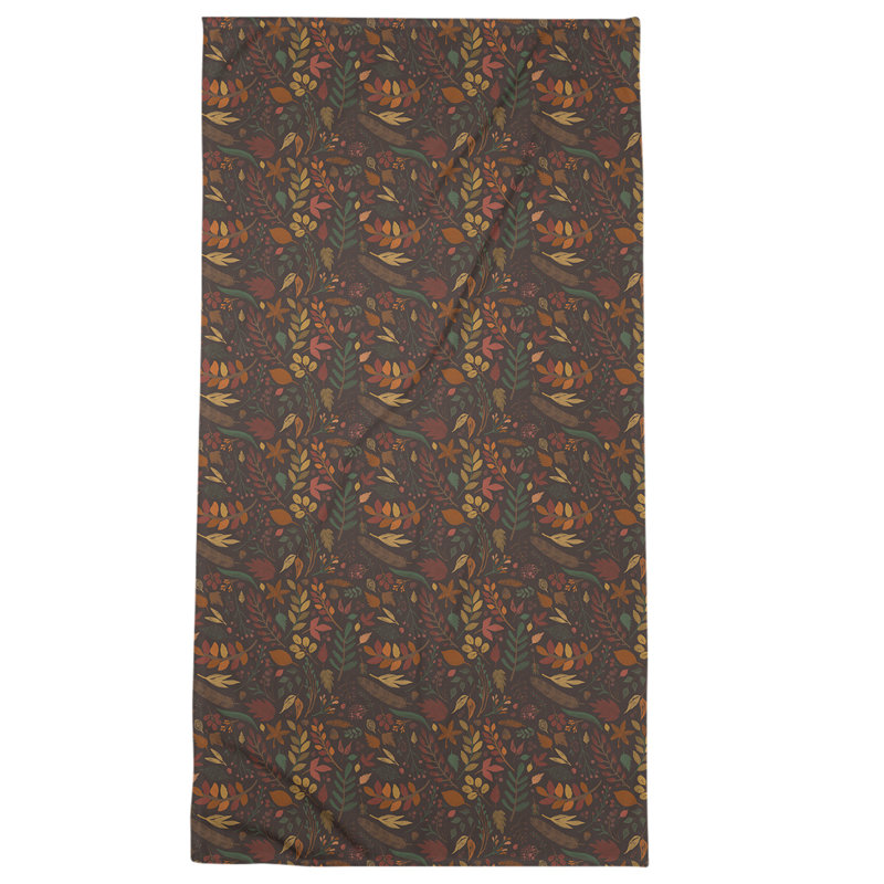 Beach Towel, Dark Brown, Microfiber