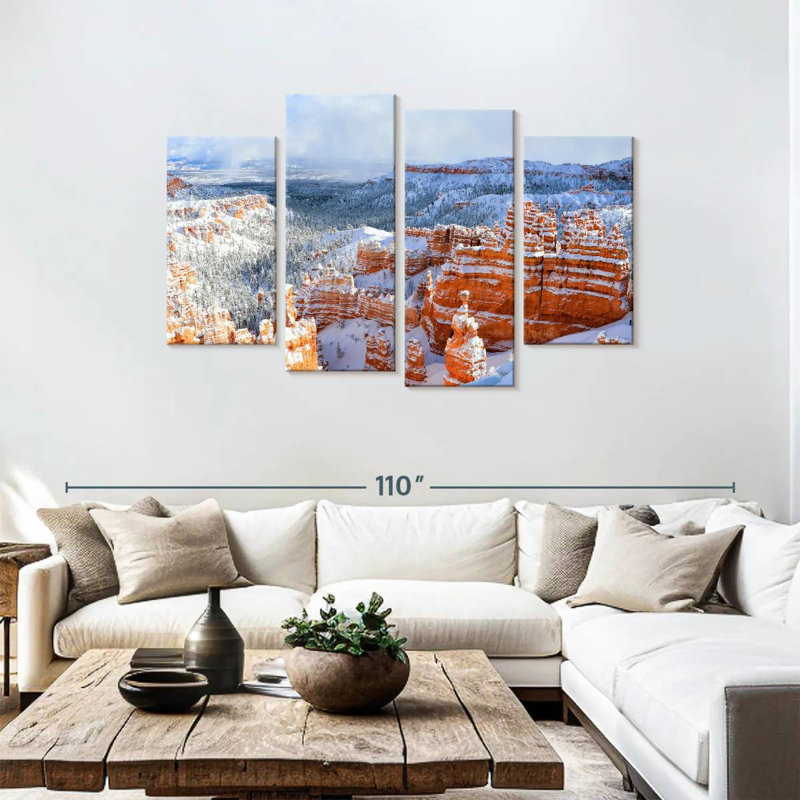 Hiver à Bryce Canyon, H 48 po x l 75 po