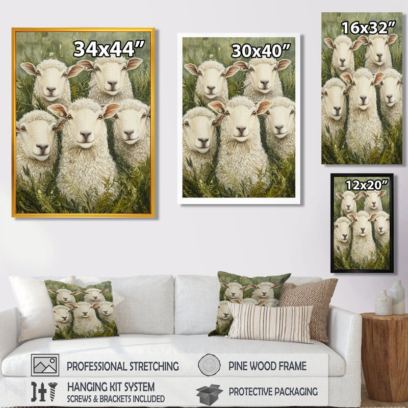 Harjo - animaux, reproduction d'art sur toile, Toile tendue, Ne s’applique pas, H 20 po x l 12 po