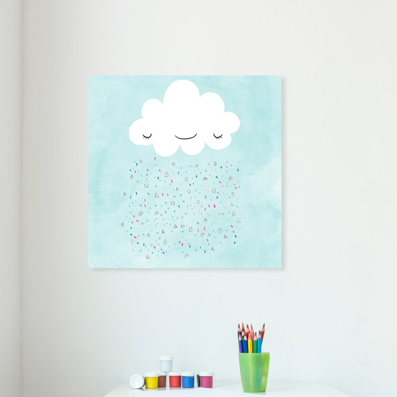 Art sur toile happy cloud Hillen, H 12 po x l 12 po x P 1,5 po