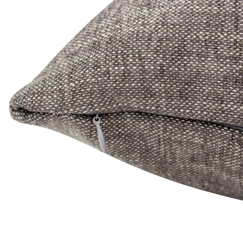 Housse de coussin Remy, Gris, Polyester/ Bourre en polyester
