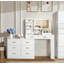 Commode blanche moderne à 8 tiroirs pour la chambre à coucher - Vaste commode de rangement, robuste et sécuritaire