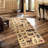 2Ft.7In.X7ft.3In. Area Rug With Deer And Nature Motifs, Polypropylene Wild Animal Prints,-108738325