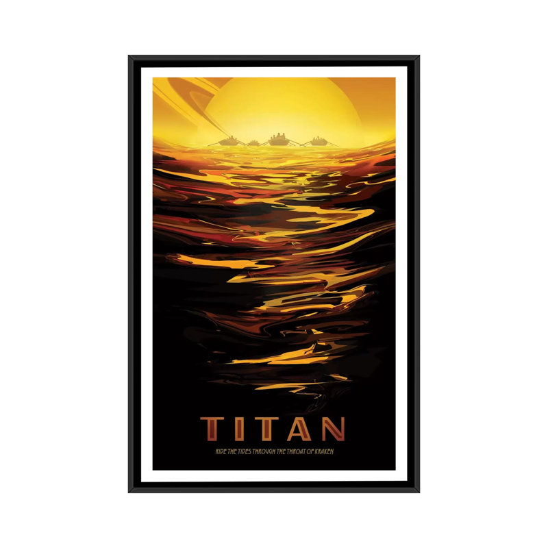 "Visions of the Futur Series: Titan - Floater Frame", impression sur toile, H 26 po x l 18 po x P 1,5 po, Pas de tapis