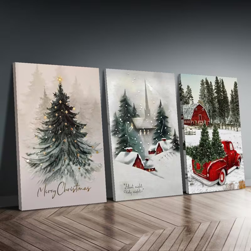 3 Piece Wrapped Canvas Wall Art
