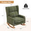 Chaise berçante en bois massif-1341420789