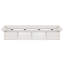  Canapé d'angle extérieur avec traversin blanc