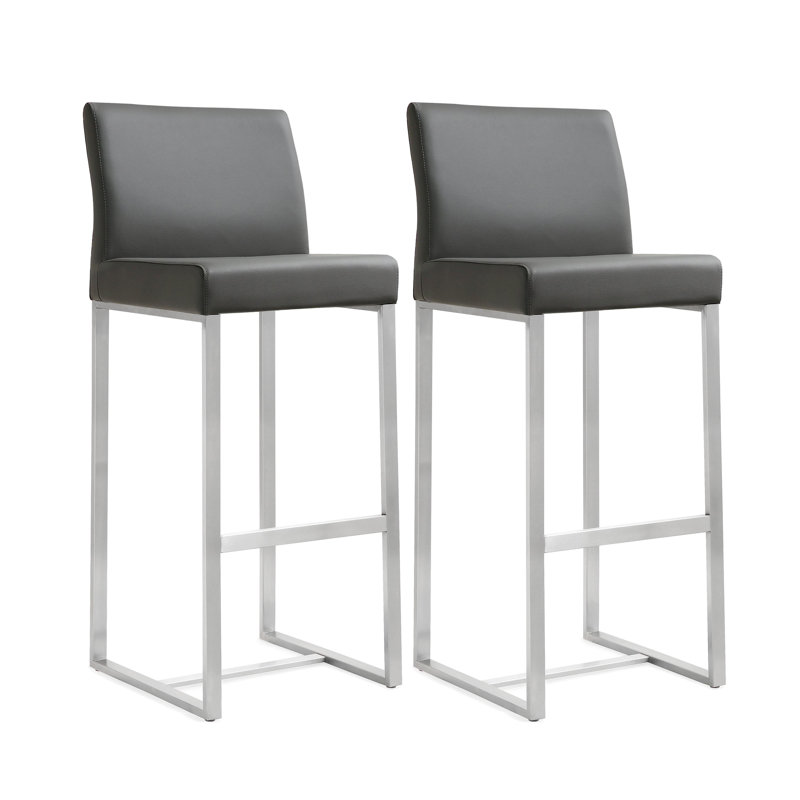 Tabouret Orville, gris, Tabouret (assise de 30,7 po de hauteur), Argent