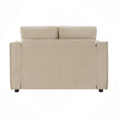 Chaise Sofa 53.5" Sofa Couch Sofa Bed Sleeper Sofa with Pillows and Hidden Storage Space for Living Room , Bedroom