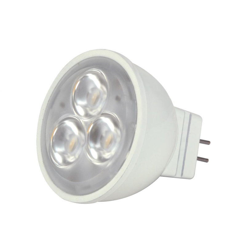3 watts (équivalent à 20 watts), DEL MR11, ampoule à intensité variable, culot GU4 / à deux broches, 3000 K
