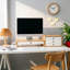 Boîte de rangement de bureau avec trois tiroirs en bambou Ostos-737863956-737863954