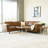 Comerford Upholstered L-Shaped Sectional Symmetrical