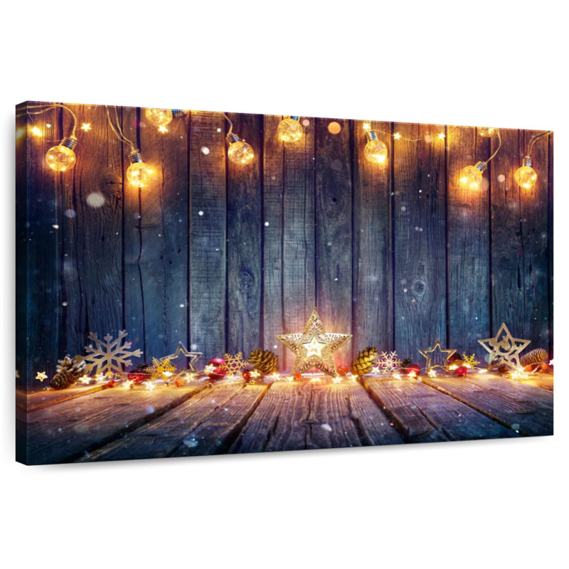 Éclairage de Noël rustique, H 16 po x l 24 po