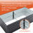 2 6X3x2 Ft Galvanized Metal Raised Beds For Herbs, Featuring 4 Structural Support Bars And Good Drainage Design Garden Bed Kit, With Reinforcement Bars, Plant-Safe Coating Structure-1216164751