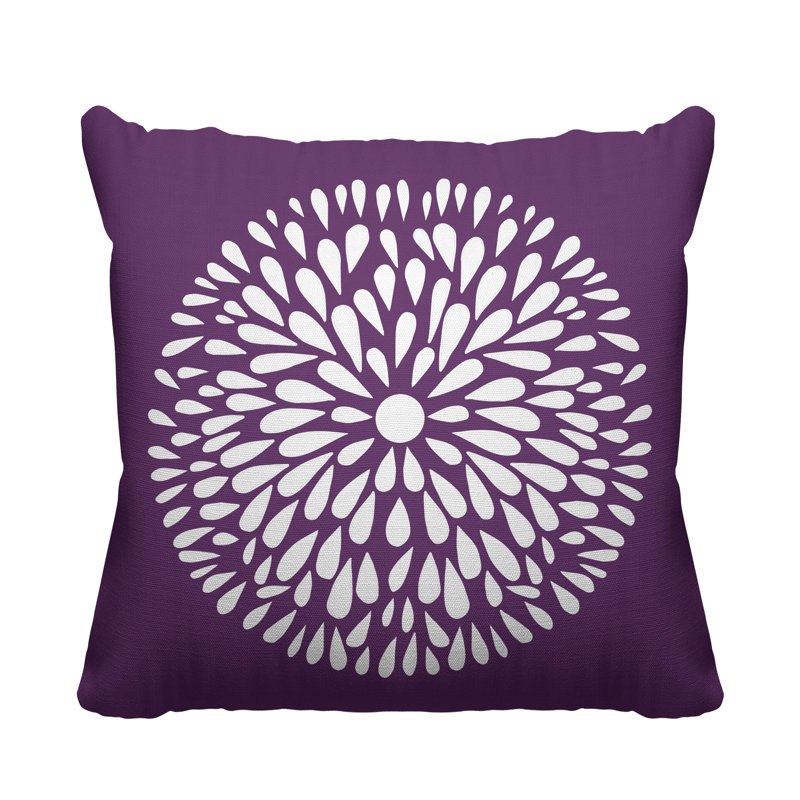 Coussin Pheobe, 19 po x 19 po, Violet, Carré
