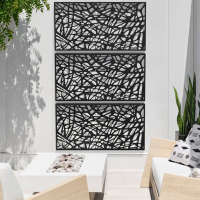 Veradek Screen Series Web Plastic Black Screen Panel In Black