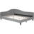 L-Shaped Daybed In Gray With Solid Wood Construction, Full Size - Longevity Linen Legs Gray, Contemporary Appeal-212494077