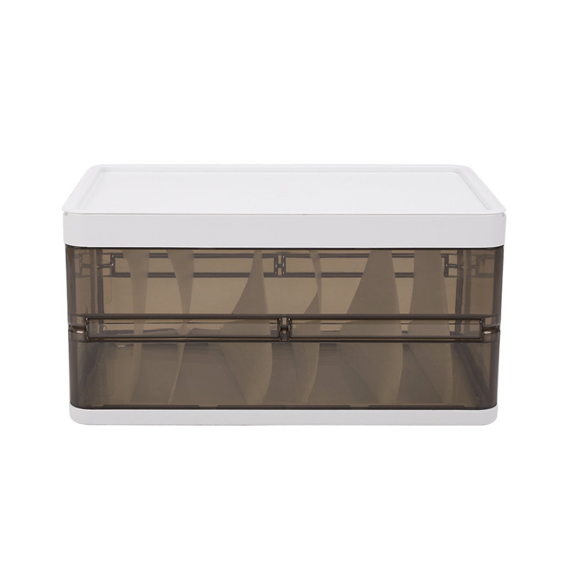 17 Stories Shanora Plastic Storage Tub & Tote, Brown