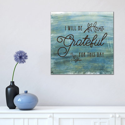 Grateful by Amanda Murray - Wrapped Canvas Print