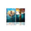 2 Piece Wrapped Canvas Print-2034730507