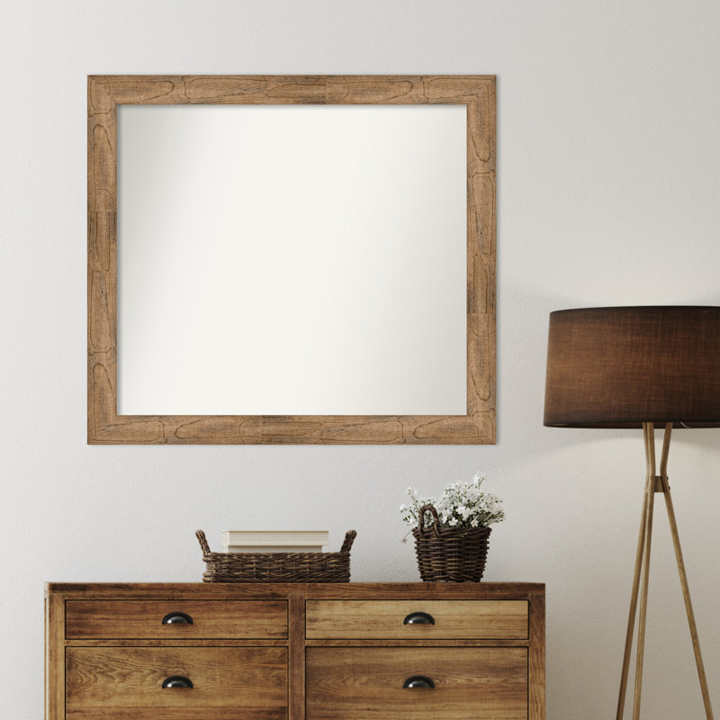 Timmy Solid Wood Wall Mirror, 37.5" x 41.5", Rectangle
