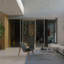 Cloison 4 panneaux coulissants en verre fumé - Structure en aluminium avec technologie Silent Glide-49164959-49164957