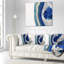 Macro de pierre d'agate bleue - coussin imprimé abstrait-29961843-29963631