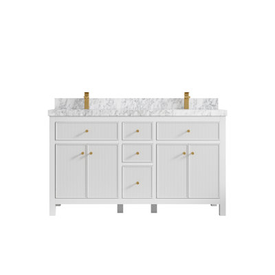 Meuble-lavabo double 60 po