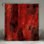 Rideaux de douche rouges et noirs