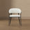 Chaise rembourrée en cuir Belle Modern