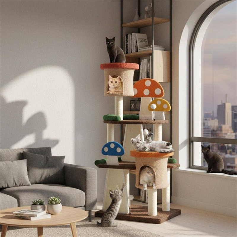 Arbre à chat champignon