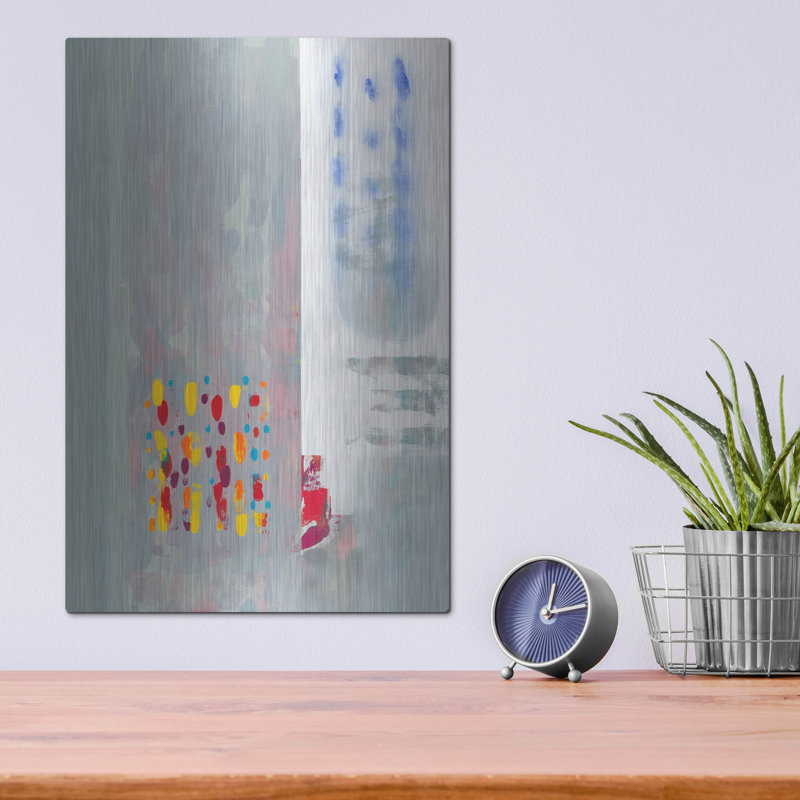 Art mural en métal Brayden Studio ™ «Subtle Color Storm» par Hooshang Khorasani