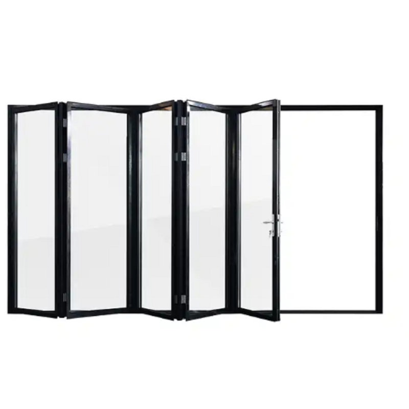 Portes de patio pliantes en aluminium, Accoudoir à gauche (vu de face)