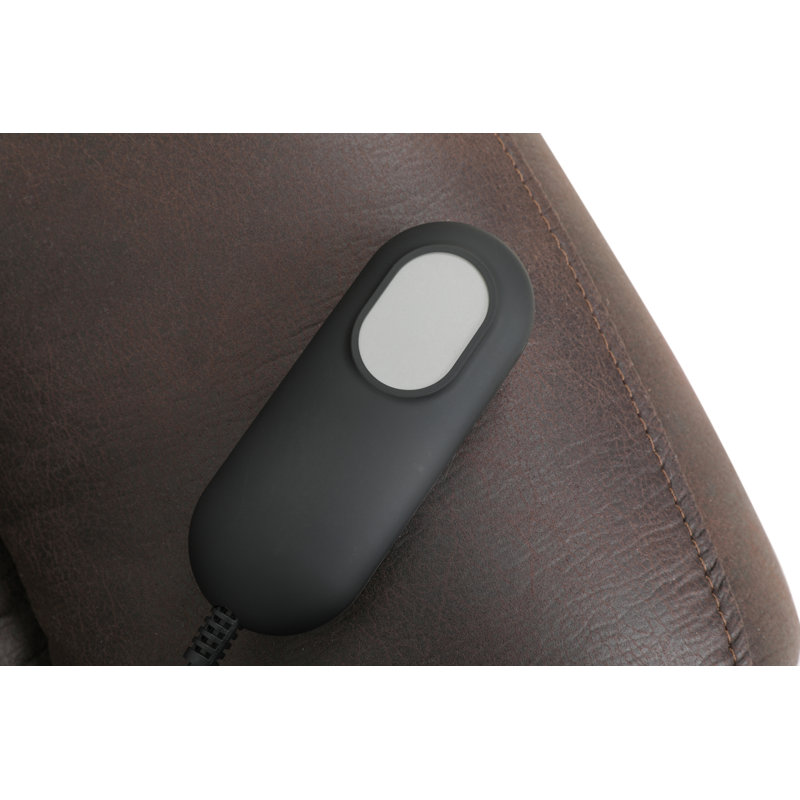 Fauteuil inclinable électrique Clearo avec fauteuil releveur électrique brun foncé