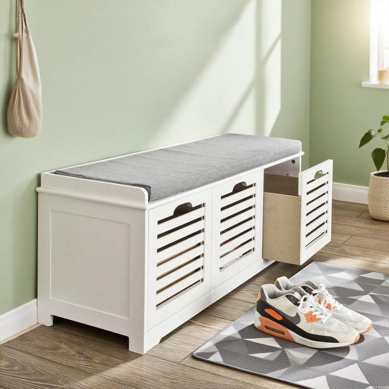 Segars Polyester Upholstered Storage Bench