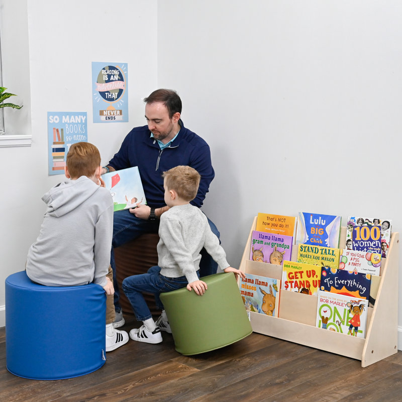 Birch 4-Shelf Scratch Resistant Kids Book Display