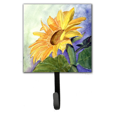 Porte-laisse de tournesol et crochet mural