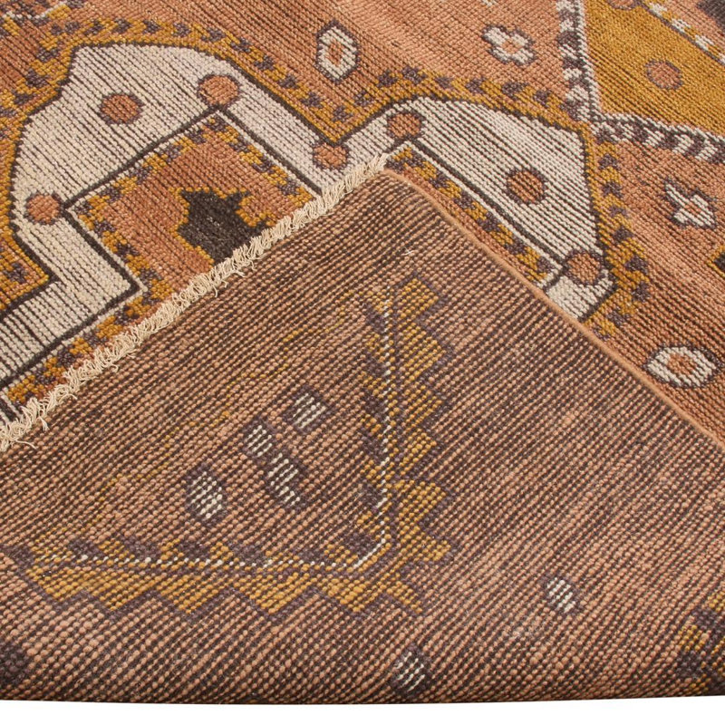 Burano Hand Knotted Wool Geometric Area Rug, Rectangle 5' x 7'