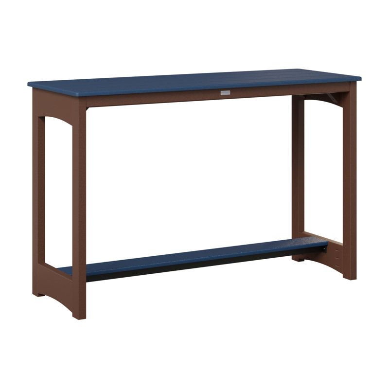 Table de bar Berlin Gardens, Marine, 38.5" H x 60" W x 22" D, Écume de mer, écume de mer