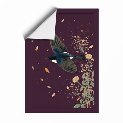 Nocturnal Bloom Botanical - Framed Print