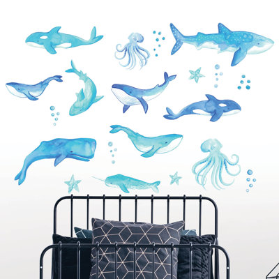 Vasili Aquatic 21 - Piece Wall Decal