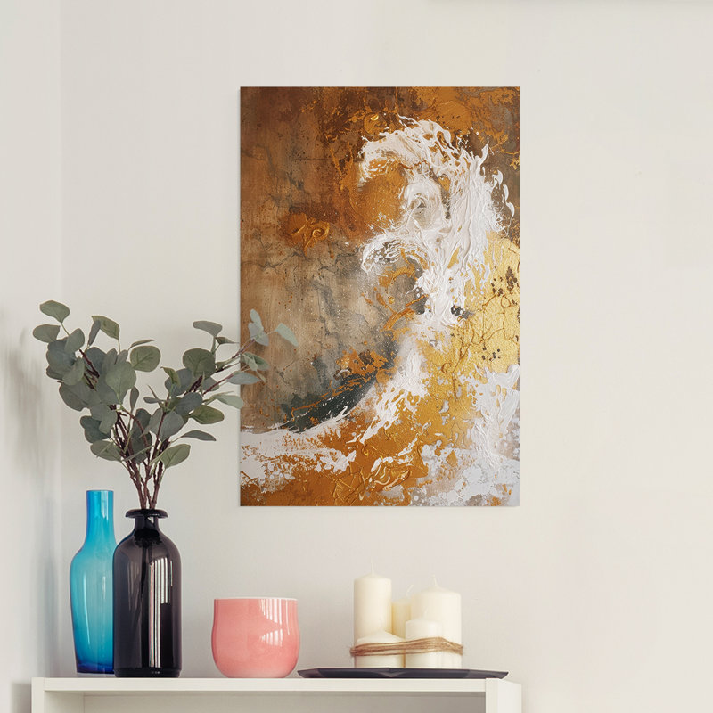 Série ABSTRACT CD XXIV - Impression sur toile seulement - NON CADRE, H 36 po x l 24 po