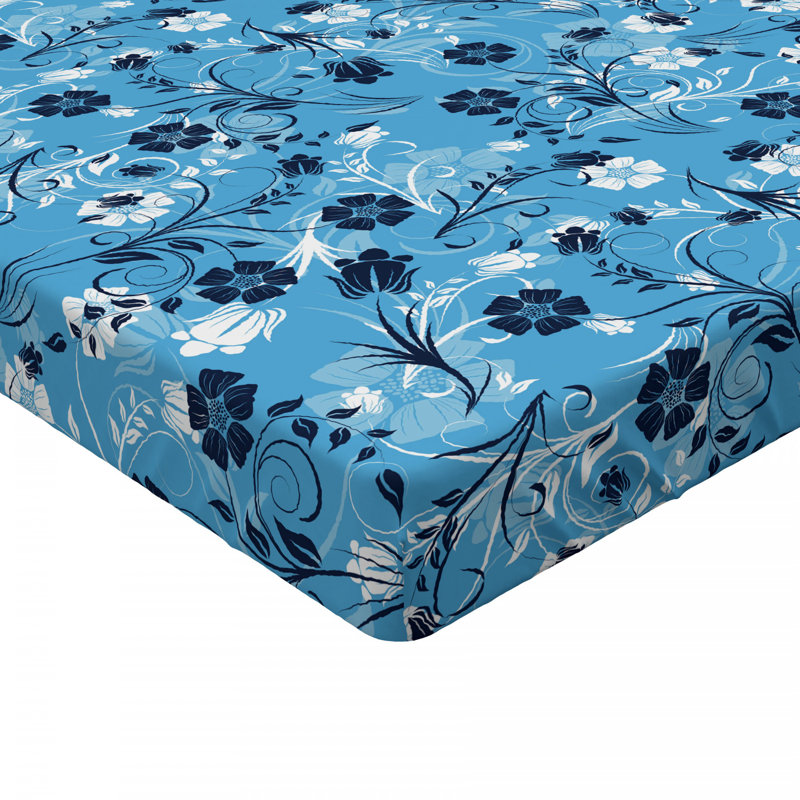 Drap-housse floral floral/fleur, Drap-housse de taille double