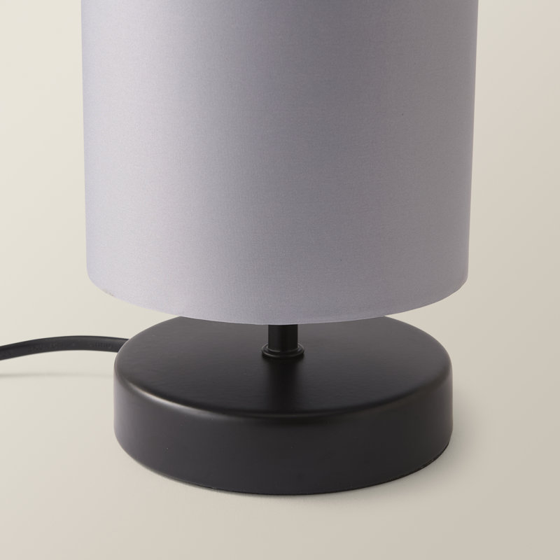 Romica Metal Table Lamp, No, Matt Black, Grey